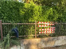 La recinzione in cui è rimasto infilzato il ragazzo di San Donà