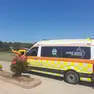 Un'ambulanza sulla spiaggia di Bibione