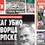 Le prime pagine dei quotidiani serbi dedicate alla morte di Ratko Mladić: «L’Aia ha ucciso il creatore della Republika Srpska» titola Večernje novosti, mentre Informer apre con «Ucciso Ratko Mladić» e accusa il tribunale dell’Aia di avergli «tolto l’anima».