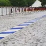 Il Lido completamente ricoperto dalla grandine