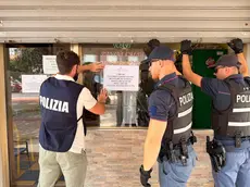 L'intervento della polizia di Stato