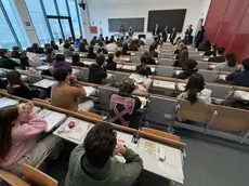 Una delle aule dell’Hub di Ingegneria a Padova