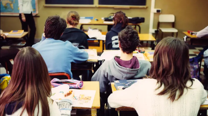 Udine, 7 luglio 2021. Studenti delle superiori in classe.