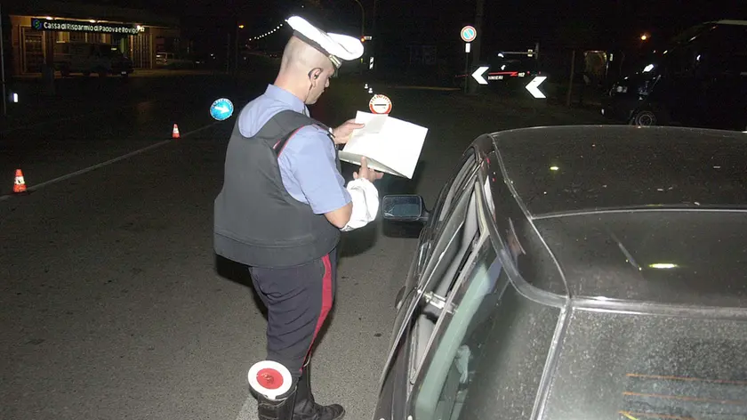Un intervento notturno dei carabinieri