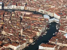 Una veduta di Venezia dall’alto