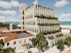 Un rendering della moschea