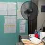 Cucina ospedale con il ventilatore