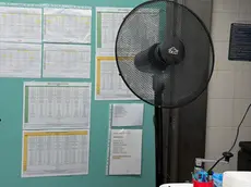 Cucina ospedale con il ventilatore