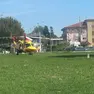 L'elisoccorso sul luogo della tragedia