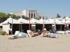 La spiaggia dell'Excelsior al Lido