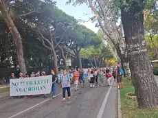 La sfilata al Lido contro il progetto delle villette a Ca’ Roman