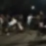 Un fotogramma del video della rissa a San Donà