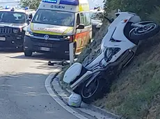La scena dell'incidente in via Cansiglio (Foto Spina)