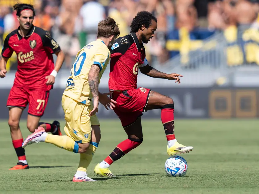 Un momento della partita Venezia-Frosinone