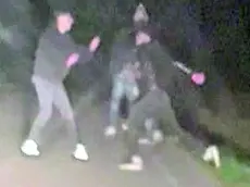 Un fotogramma del filmato della rissa mortale