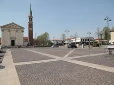 Piazza Marconi a Vigonovo, vicino al luogo dell'investimento mortale
