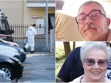 I rilievi di polizia scientifica. A lato, Enrico Marigo e Maria Zanasca