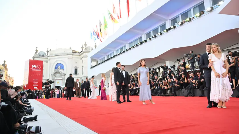 Il red carpet durante la Mostra del Cinema di Venezia