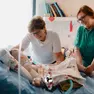 Un piccolo paziente curato in un hospice pediatrico