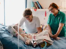 Un piccolo paziente curato in un hospice pediatrico