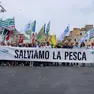 Una delle proteste dei pescatori chioggiotti