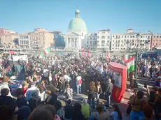 La manifestazione a Venezia