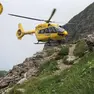 Un intervento dell'elicottero Falco