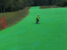 Il test sulla pista