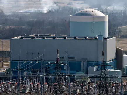Un'immagine della centrale nucleare di Krsko attualmente operativa in Slovenia