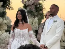 Juan Jesus al suo matrimonio