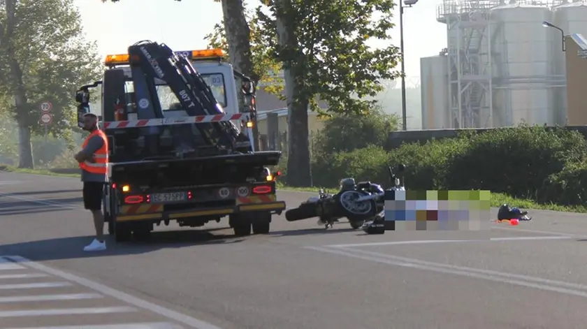 Il luogo dell'incidente (foto Bortoluzzi)