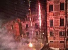 Fuochi d’artificio nella notte agli Ormesini