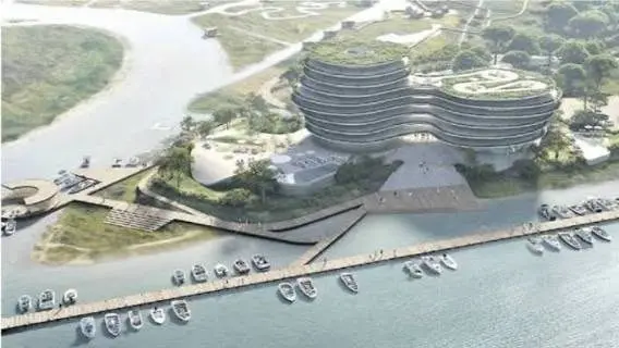Il rendering del masterplan a Bibione Pineda