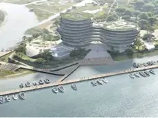 Il rendering del masterplan a Bibione Pineda