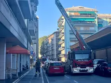 L'intervento dei vigili del fuoco