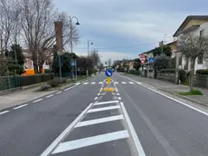 Via Trieste nel centro di Portegrandi