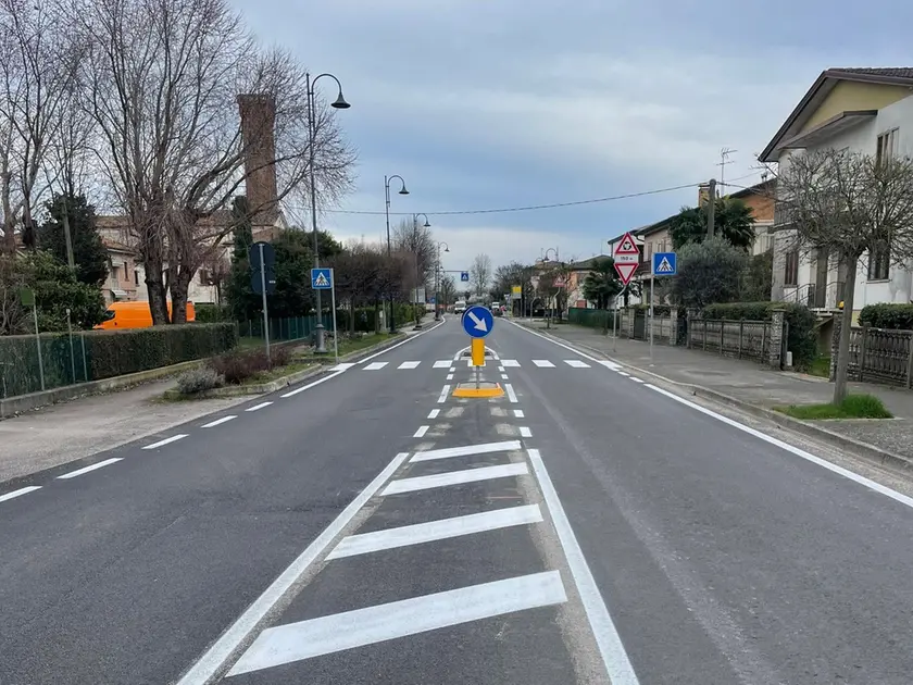 Via Trieste nel centro di Portegrandi