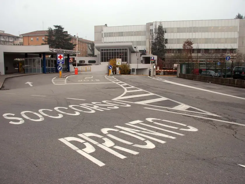 L'ingresso del Pronto soccorso dell'ospedale di Treviso