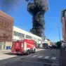 L'incendio in zona industriale a Silea