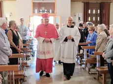 Il patriarca di Venezia Francesco Moraglia con don Marco Scaggiante