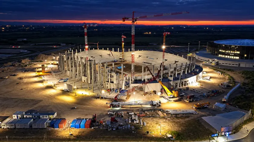 Il cantiere del nuovo stadio