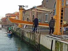 L'ingresso del mussin nel cantiere di Sant'Alvise
