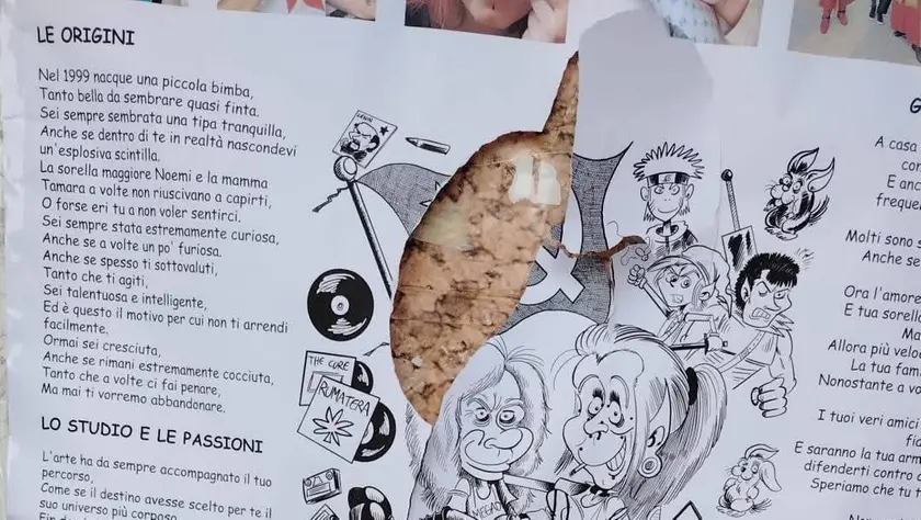 Il papiro di laurea strappato