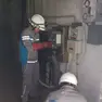Un intervento di un tecnico di Enel