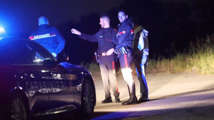 I carabinieri sul luogo dell'incidente