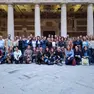 Foto di gruppo degli studenti che hanno frequentato il primo corso di Comunicazione a Padova nel 1996