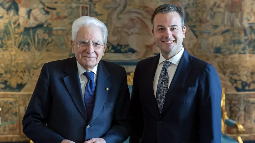 Sergio Mattarella e Simone Venturini