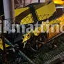 La Ferrari distrutta nel giardino
