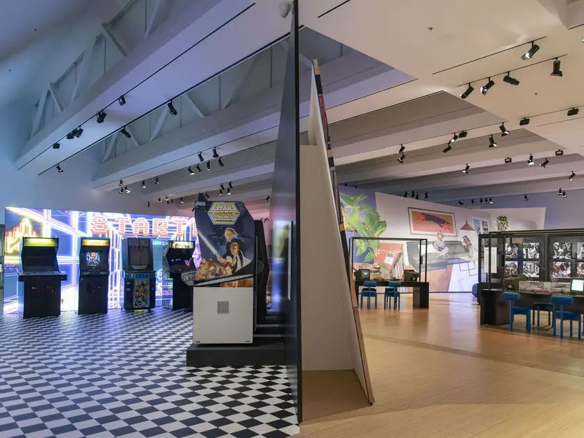 L'allestimento della mostra Players al museo M9 di Mestre