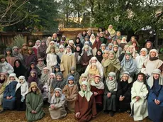 I figuranti di una precedente edizione del Presepe vivente di Annone Veneto